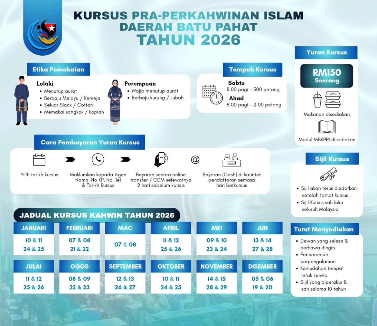 Jadual & Maklumat Kursus
